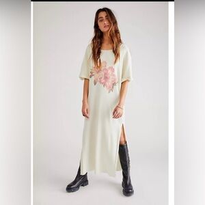 Free People X Vintage Souls Hibiscus Maxi Dress
